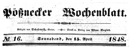 Zeitungskopf 1848
